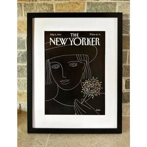 Framed 1991 The New Yorker Cover July 8 Sparkling by Heidi Goennel